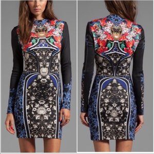 Clover Canyon Long Sleeve Body-Hugging Scuba Dress
